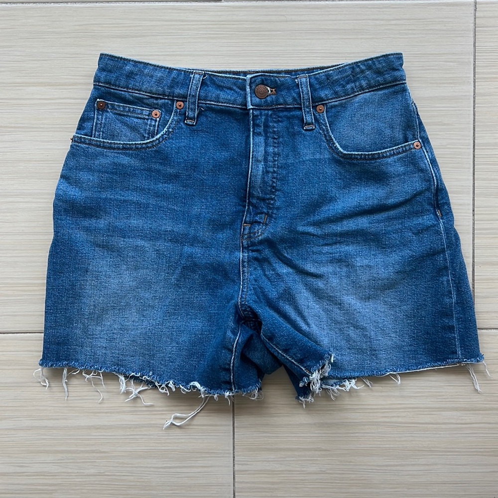 Madewell Curvy High Rise Denim Jean Shorts